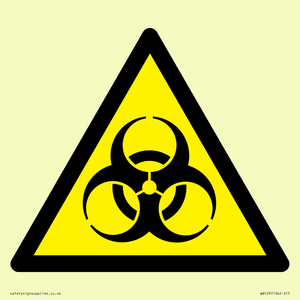 W009 Warning: Biological hazard